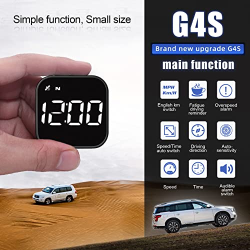 מהירות מהירות GPS דיגיטליות של FastSun G4S, HUD מכוניות מופיעות בתצוגה עם מהירות דיגיטלית ב-