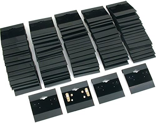 2 איקס 2 שחור עגיל תצוגת לתלות כרטיסי שחור נהרו תליית עגיל כרטיסי 2 איקס 2 אינץ