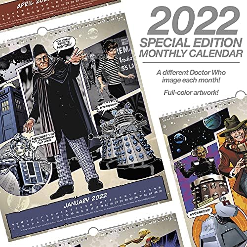 2022 לוח השנה של דוקטור הו קיר, מהדורה מיוחדת, 13 x 15, חודשי