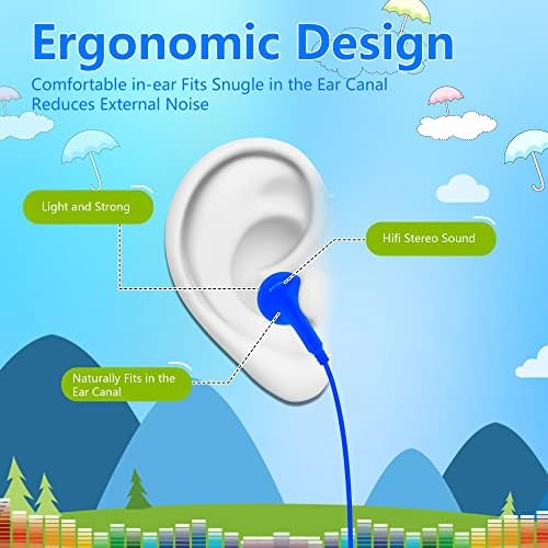 Zxqzym אוזניות אוזניות באוזניות 50 חבילה כחולה לכיתה, אוזניות אוזניות סיטונאיות אוזניות