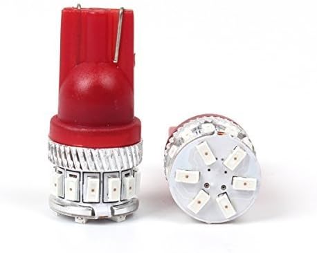 תאורת אללה 2x סופר בהיר טהור אדום 168 194 נורות LED לוחית רישוי מפת מפת זנב פנימי מנורות תאורה תואמות