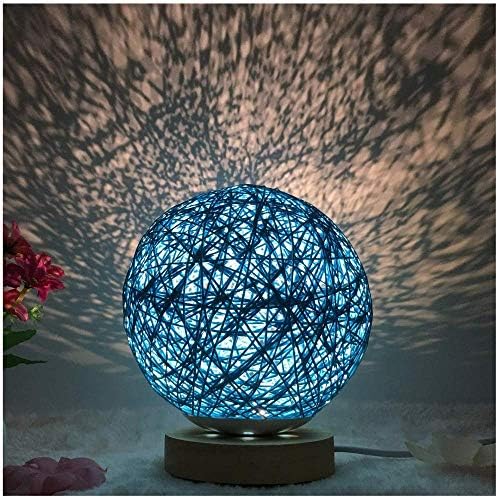 שולחן מנורה שליד המיטה מופעל קש כדור מנורת יצירתי מתנת יום הולדת שינה בית חדר ספרים דקור