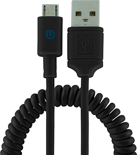Uber USB Micro USB Sync Charge כבל, שחור, 4 רגל