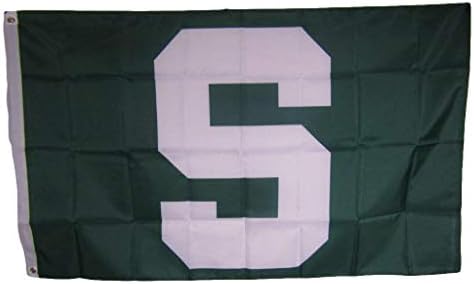 סחר רוחות מישיגן סטייט אוניברסיטת מישיגן ספרטנים ירוק של דגל 3' איקס 5 ' מכללת המכללות פרימיום לדעוך
