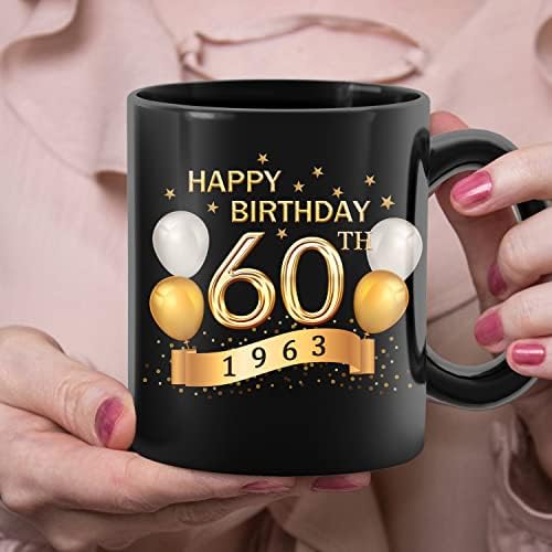 מתנות יום הולדת 60 לנשים גברים - 1963 מידע ישן-ספל יום הולדת 60-יום הולדת 60 בשבילה והוא-רעיון מתנה