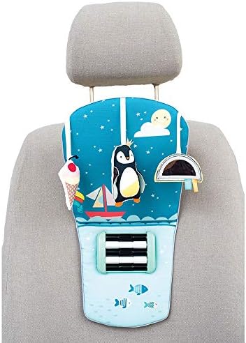 צעצועי נסיעות צעצועים לרכב תינוקות מרכז פעילות רכב תינוקות צעצועים לתינוקות 0-6 חודשים קשת עם מראה, רעשן, צעצוע