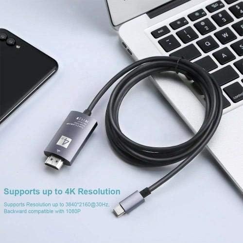כבל לטלפון ASUS ROG 5 Ultimate - SmartDisplay כבל - USB Type -C ל- HDMI, כבל USB C/HDMI עבור ASUS ROG