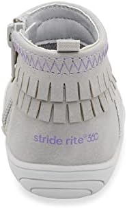 Stride Rite 360 ​​בנות ביאנקה נעל ווקר ראשונה, אפור, 4 תינוקות אותנו