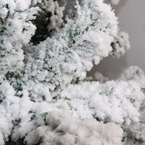 עץ חג המולד מלאכותי של PDGJG, עצי חג מולד שלג נוהרים עם עמדת מתכת לקישוט חג