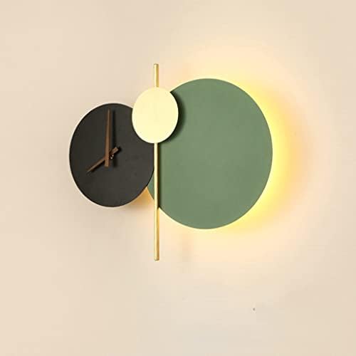 נורדי מודרני מעצב הוביל קיר מנורת שעון יצירתי קיר אור לסלון מסדרון פמוט מקורה דקור גופי תאורה