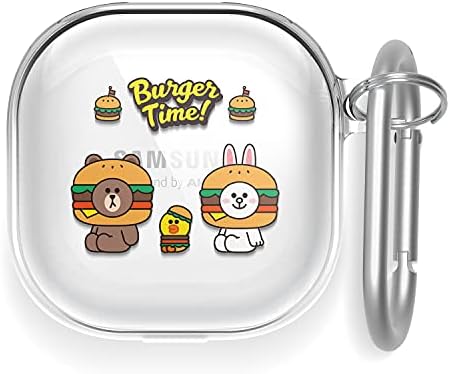 Elago L Line Friends Burger Time Case התואם ל- Samsung Galaxy Buds Pro Case / תואם ל- Samsung Galaxy