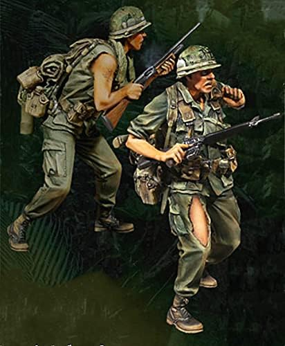 1/35 וייטנאם מלחמת ארהב צבא לחימה שרף חייל דגם ערכת/אינו מורכב ולא צבוע ערכת מיניאטורי