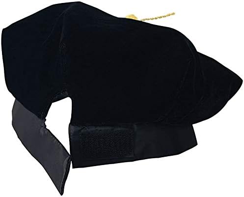 בוגר דוקטורט סיום תם דוקטורט כחול / שחור קטיפה עם זהב מטילי ציצית, 8-צדדי / 6 צדדי/4 צדדי דוקטורט כובע