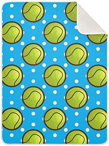 כדור טניס יוניסקס שמיכה לתינוקות רכה לשמיכה פעוטות לעריסה למעון יום עם חומר עבה ורך שמיכה נעימה לטיולון טיול