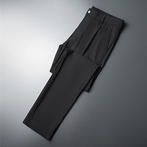 Maiyifu-GJ לגברים מסוגננים דקים מתאימים מכנסיים קלאסיים קלאסיים חליפה מזדמנת מכנסיים מפלגת עסקים קלה משקל קלה