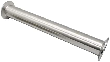 צינור סליל סניטרי צינור תלת מהדק 6 אורך עם 2 תלת מהדק 64 מ מ טבעת הידוק מקורבות 304 נירוסטה חלקה עגול צינור חבילה