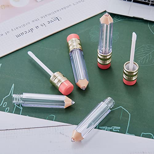 20 יחידות עיפרון בצורת צינורות גלוס ריק ליפ גלוס ביצוע ערכת ברור מיני בקבוקי שמן שפתיים למילוי חוזר עבור נשים
