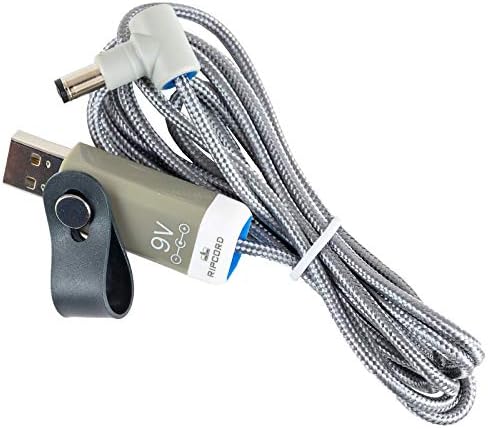 Myvolts Ripcord USB עד 9V DC Power Cable התואם לתופים דיגיטליים של Alesis DM6 USB