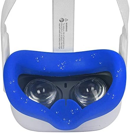 PORDSIOC SILICONE VR כיסוי פנים ל- Oculus Quest 2 כרית פנים וכרית פנים תואמת ל- Oculus Quest 2 VR אביזרי