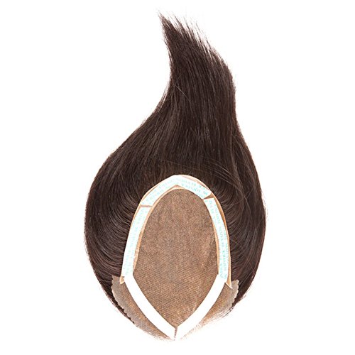 קלטת תחרה מול פאה שיער אדם של גברים רמיהי ב חלק חינם שחור פאה בעבודת יד פאה קו שיער טבע