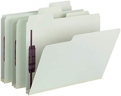 תיקיית אטב לוח העיתונות של סמיד סופרטאב עם מחברי מגן בטוח, 2 מחברים, כרטיסייה גדולה בגודל 1/3, הרחבה 2,