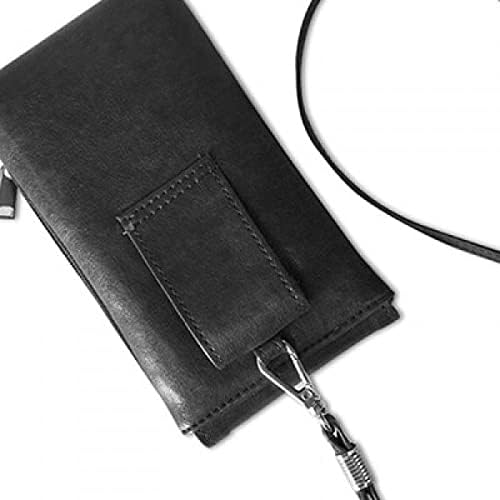 כתובת עצם דמות שם משפחה סיני אופי הארנק טלפון של HUANG ארנק תליה כיס נייד כיס שחור