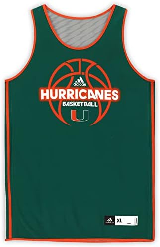 מזכרות ספורט מיאמי הוריקנים שהונפקו 12 ג'רזי הפיך ירוק מתוכנית הכדורסל - Size XL - תוכניות מכללות