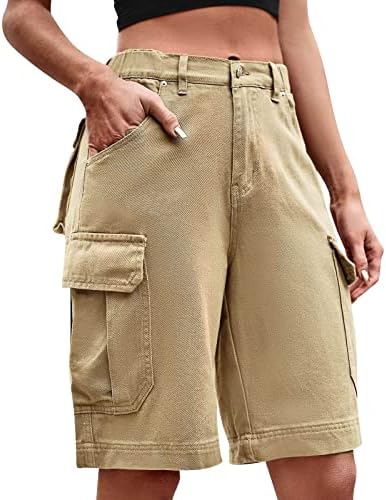 מכנסיים קצרים לנשים לקיץ טרקלין מזדמן נוח מכנסיים קצרים חוף סולידי מכנסיים קצרים מותניים גדולים