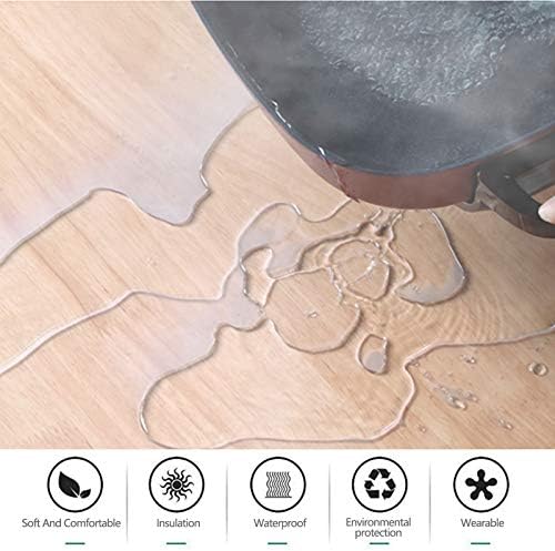 מגן שולחן ASPZQ מחצלת ריח ללא ריח לא מכווץ כרית מפת שולחן PVC למטבח, לימוד, מרפסת, מדרגות: 90 × 160)