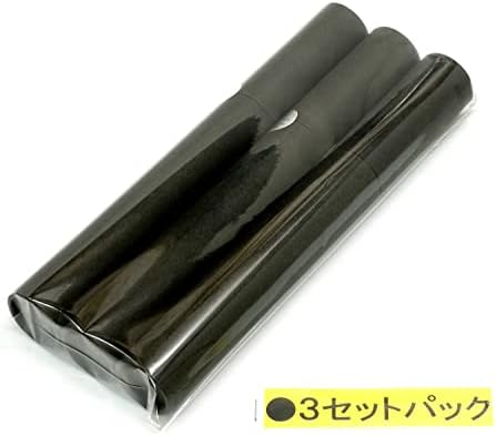 タキザワ מיוצר ביפן BG-A876-3 עפרונות צבעוניים שחורים, סט 6 צבעים, פיר עגול שחור, חבילה של 3 קבוצות