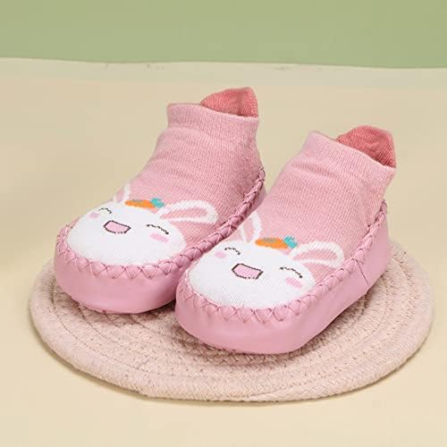 סתיו וחורף ילדים חמודים נעלי פעוטות שטוחות תחתון ללא החלקה נעלי ספורט גרביים גרביים לרצפת ילדות תינוקות