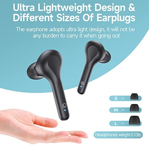 אוזניות אלחוטיות מבטלות רעש 4 מיקרופון שיחה אוזניות Bluetooth Bluetooth מארז טעינה אלחוטית LED תצוגת אוזניות