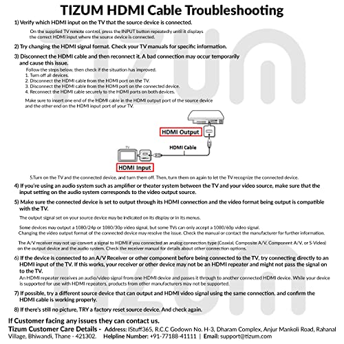 TIZUM כבלים HDMI במהירות גבוהה/כבל Ethernet תואם ל- PS5, Xbox Series X, iPad Air, Fire TV, כבל USB C, MacBook