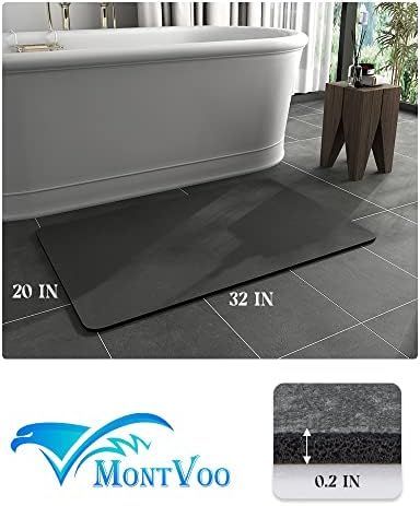 מונבו-אמבטיה מחצלת שטיח-גומי החלקה מהיר יבש סופר סופג דק אמבטיה שטיחים להתאים תחת דלת-רחיץ אמבטיה