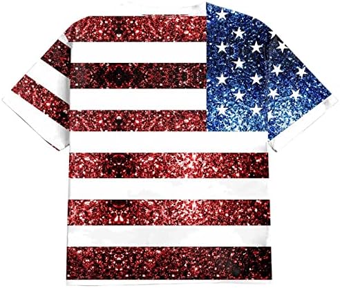 Ruiruilico Mens Mens Patriotic חולצות אמריקה דגל 2023 שרוול קצר של קיץ רופף כושר הדפסים גרפיים חולצה חולצה