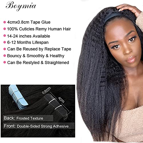 בוימיה קינקי ישר קלטת בתוספות קלטת תוספות שיער טבעי קלטת בתוספות שיער טבעי שחור נשים הרחבות שיער טבעי
