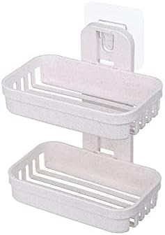 ZCMEB קופסת סבון קופסת סבון אחסון צלחת מגש מחזיק סבון מחזיק סבון כפול מיכל משק בית