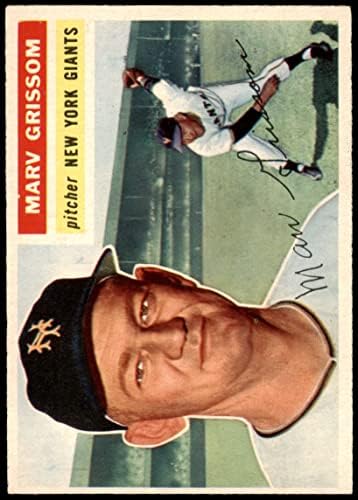 1956 Topps 301 Marv Grissom New York Giants Ex Giants