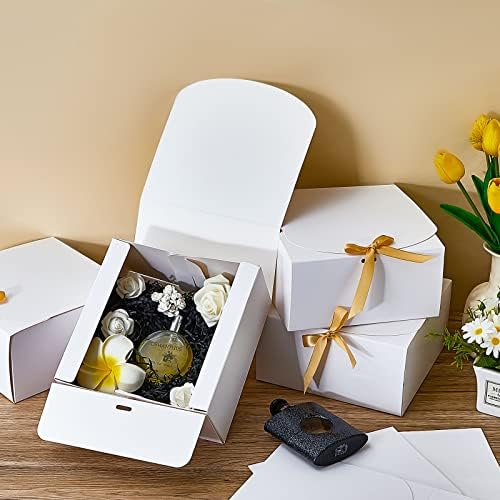 קופסאות מתנה של Epakh 24 חבילה עם מכסים שושבינה תיבת הצעות 8 x 8 x 4 אינץ