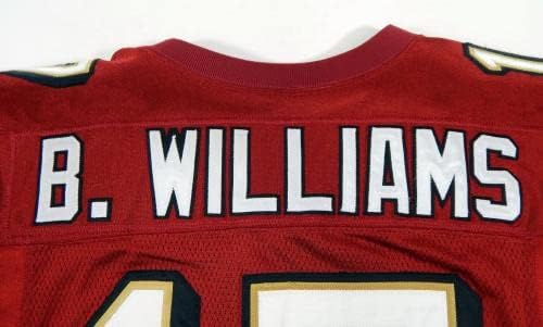 2003 סן פרנסיסקו 49ers B Williams 17 משחק הונפק אדום ג'רזי 44 DP12794 - משחק NFL לא חתום משומש גופיות