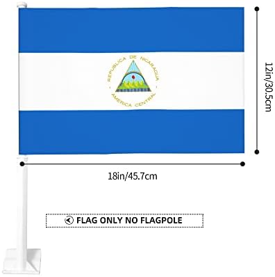 דגל של ניקרגואה דגל מכונית 12 x 18 אינץ