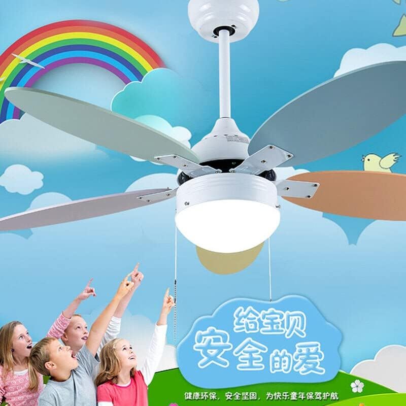 מאוורר תקרה מודרני עם שלט רחוק LED לילדים