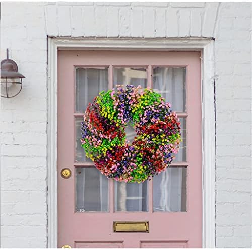 זר עבה של זר עבה צמחי פרחים גנים מתנה לעיצוב דלת קדמית