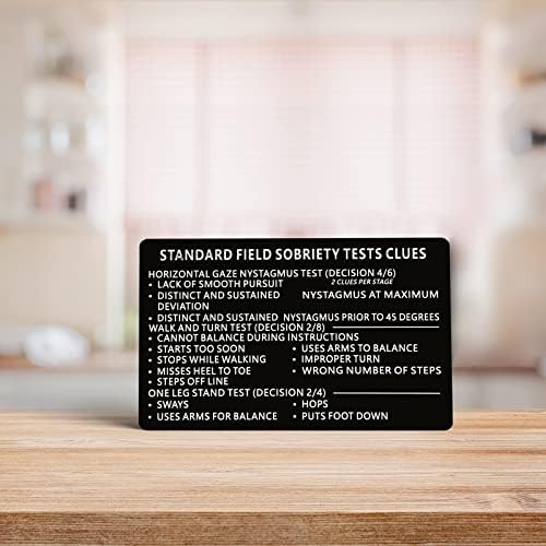 3 יחידות לייזר מתכת מירנדה כרטיס אזהרה / כרטיסי בדיקת שדה סטנדרטיים כרטיסי רמזים