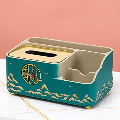 N/A סינית רקמות רקמות קופסה קישוט סלון שולחן קפה שלט רחוק אחסון נייר קופסא עיצוב עיצוב