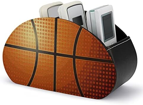 כדורסל רקע שלט רחוק מחזיק עור מפוצל טלוויזיה מרחוק ארגונית תיבת אחסון עם 5 תאים עבור בית, משרד,עיצוב