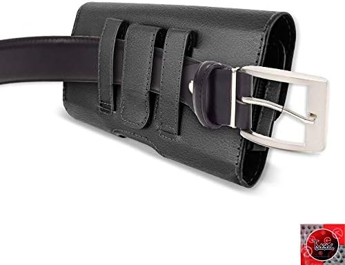 עבור LG Aristo Case, LG Aristo Leather Case, Clip Clip של LG Aristo Belt; מארז עור Tman עם סגירה