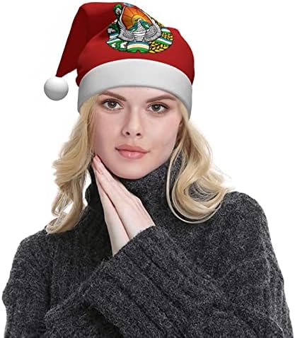 זלטאס סמל של אוזבקיסטן חג המולד כובע למבוגרים רך נוח סנטה כובעי חג המולד לשנה חדשה חג ספקי צד