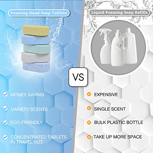 מילוי טבליות סבון ידיים מקציף זרימה-חבילה לדוגמא שטיפת ידיים 5 טבליות-אפס פסולת חומרי ניקוי ידידותיים
