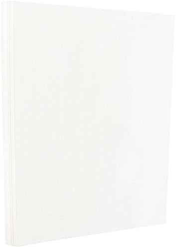 קרטון נייר ג ' אם 80 פאונד - מבריק 2-צדדי - 11 על 17 כיסוי-216 גרם - לבן - 50 גיליונות / חבילה